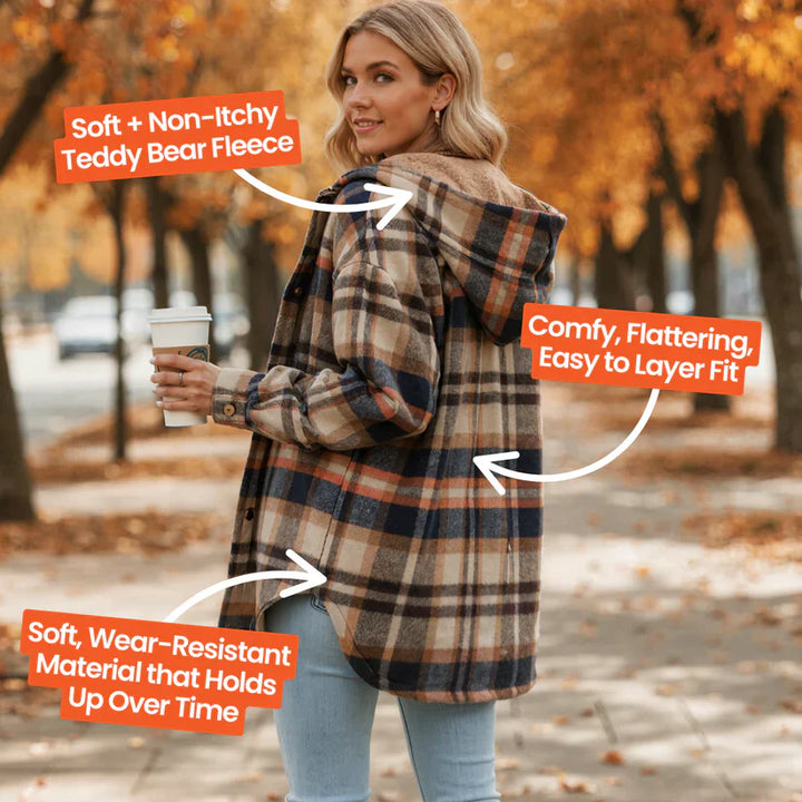 Lily | Cozy Flannel Jacket