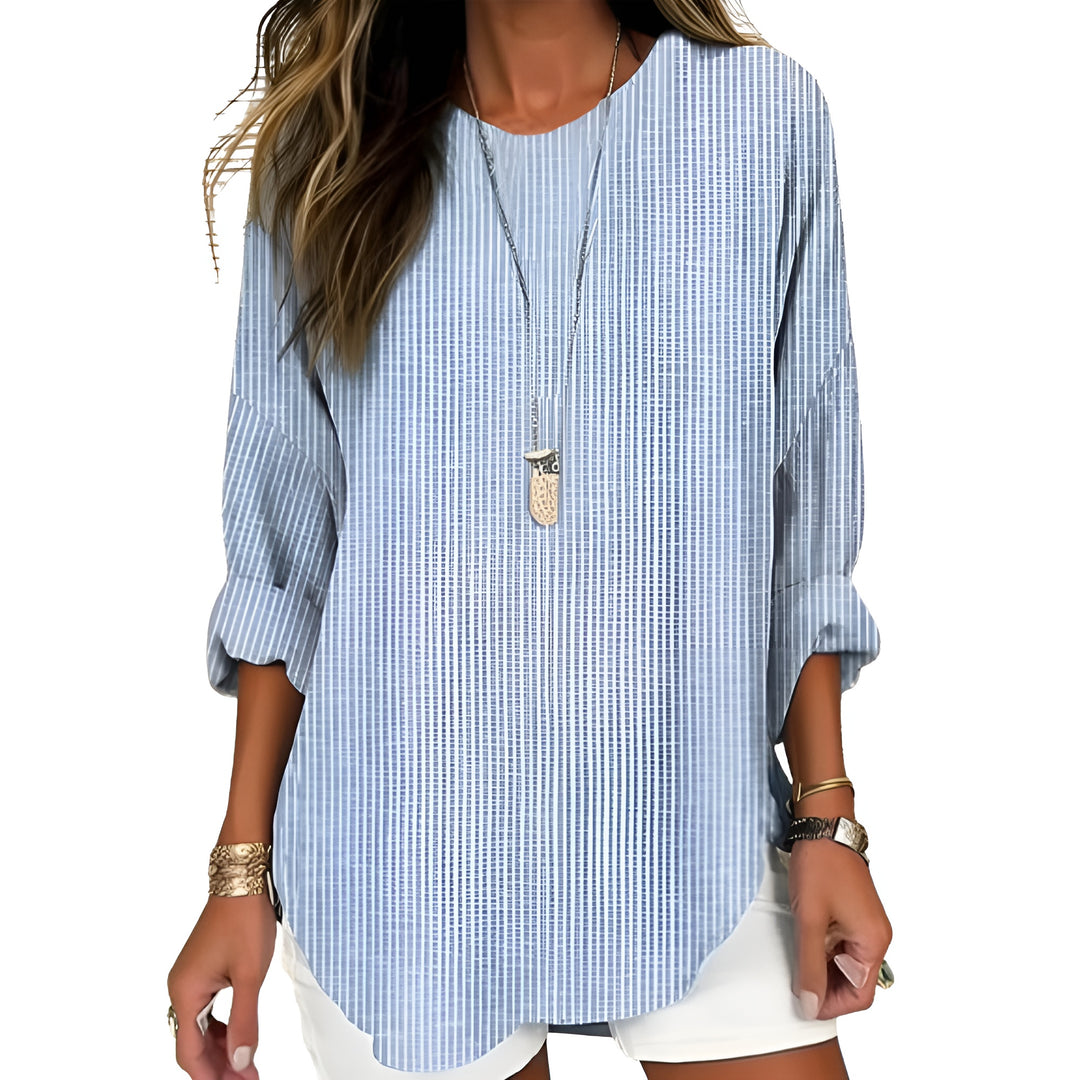 Rhea | Classic Striped Blouse