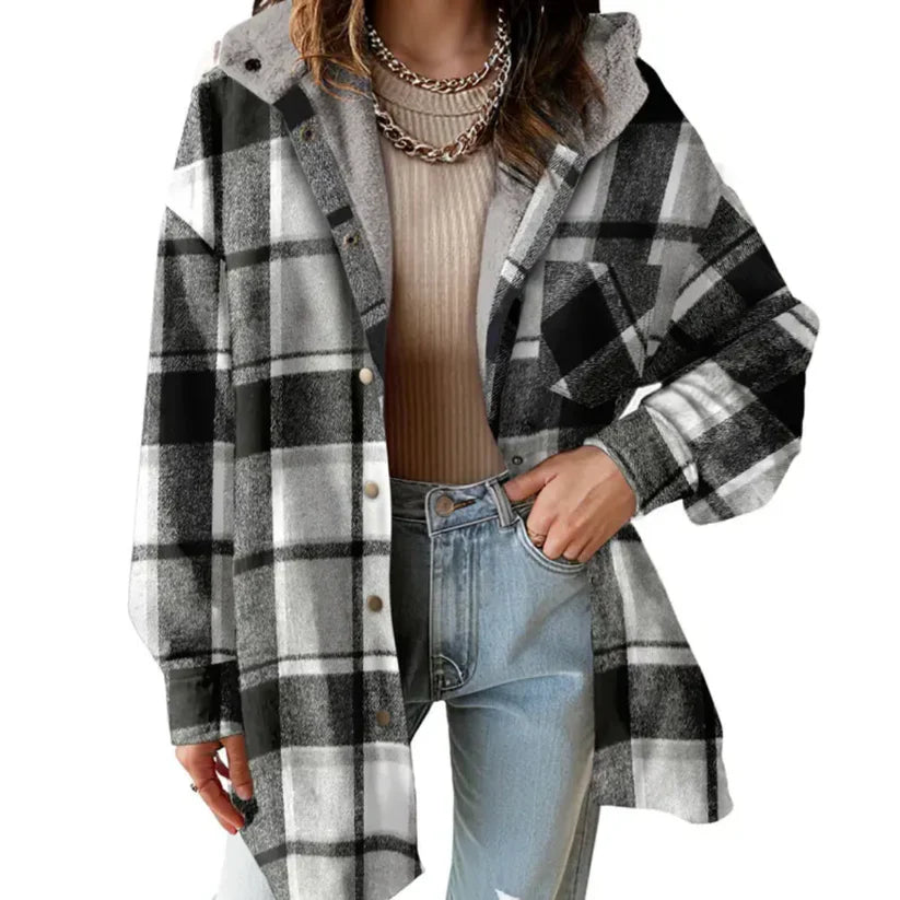 Lily | Cozy Flannel Jacket