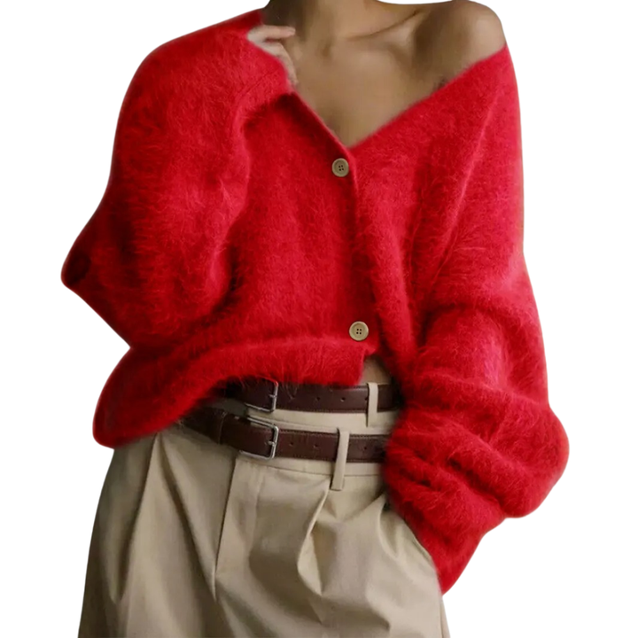 BRISEIS™ – Cozy V-Neck Button Cardigan