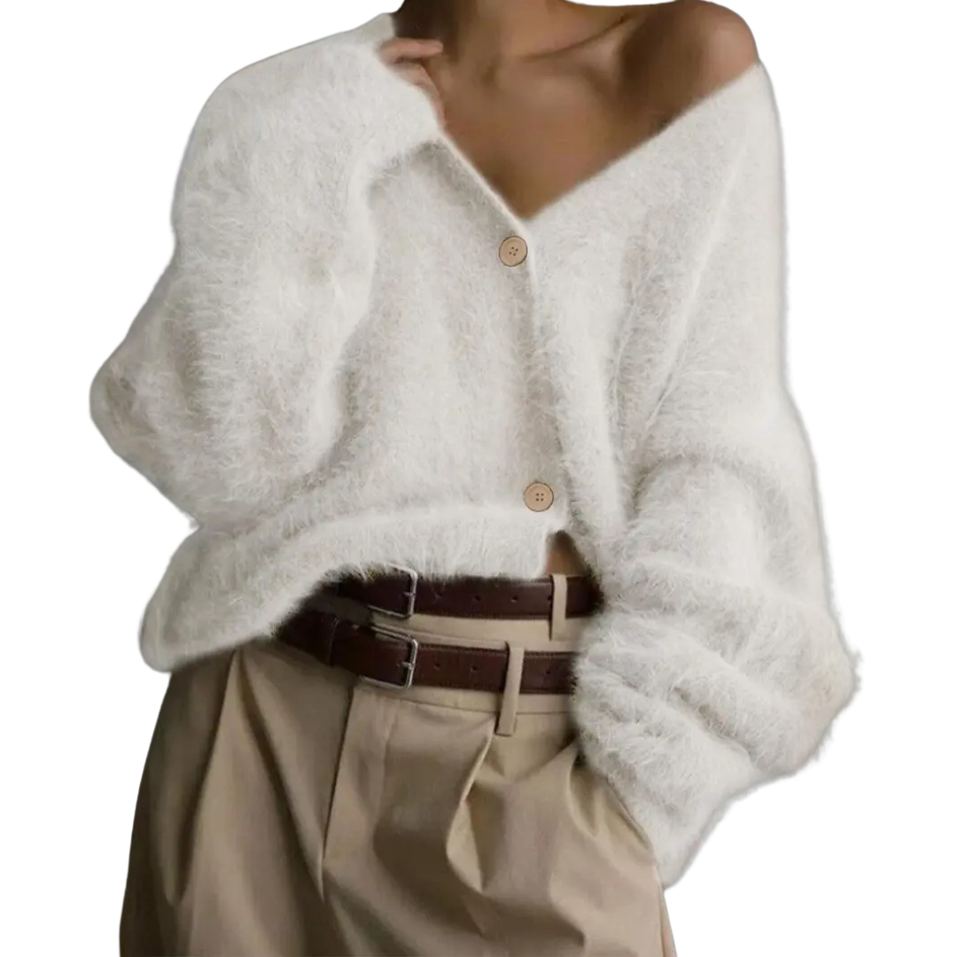 BRISEIS™ – Cozy V-Neck Button Cardigan