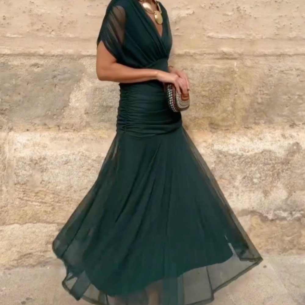 Lian | V-Neck Maxi Dres