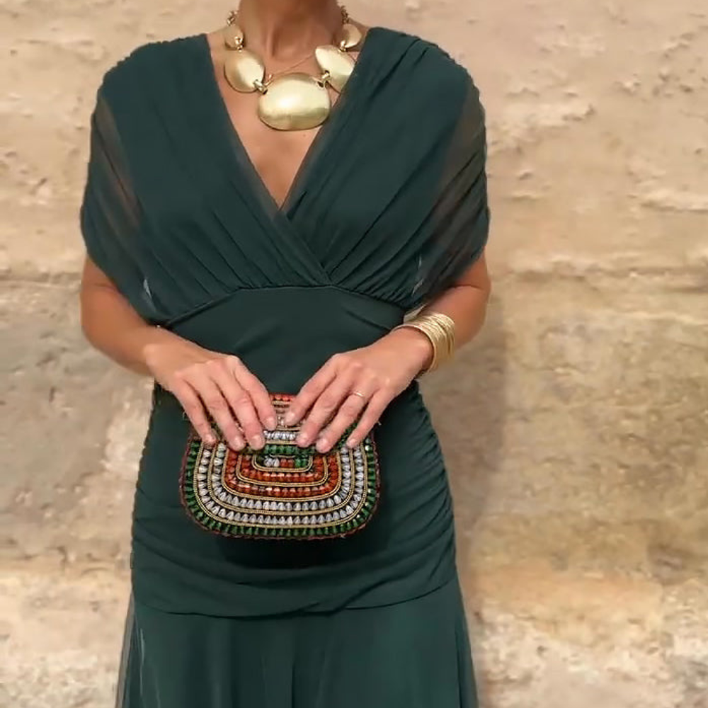 Lian | V-Neck Maxi Dres