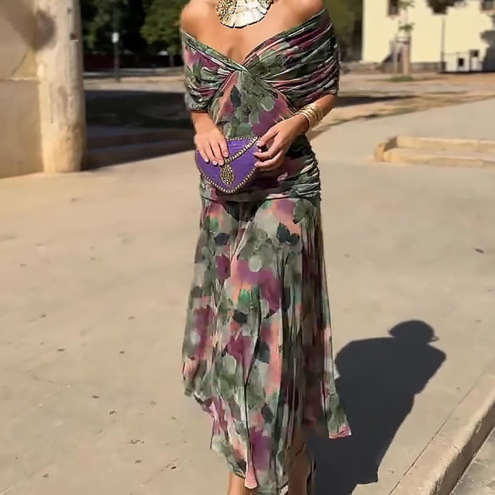 Lian | V-Neck Maxi Dres