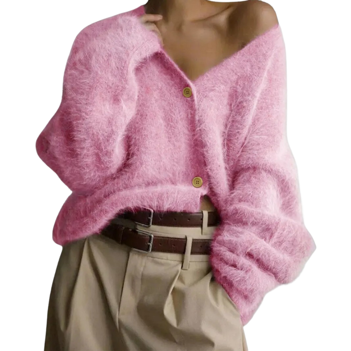 BRISEIS™ – Cozy V-Neck Button Cardigan