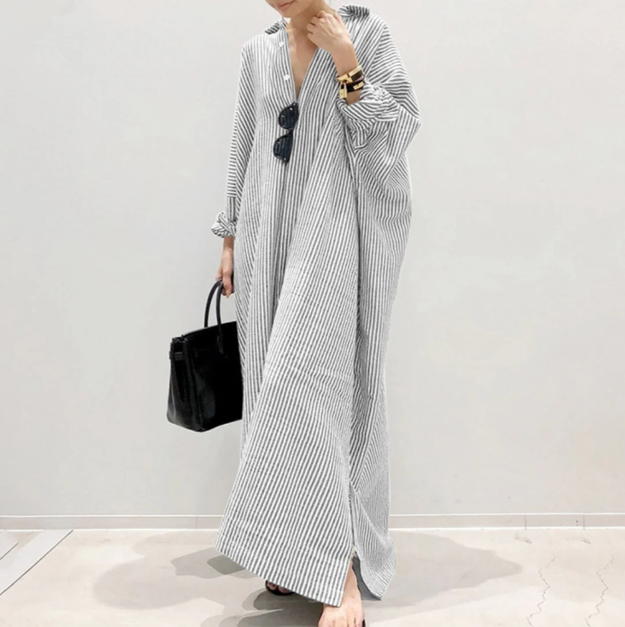 LINNAEA™ - Everyday Stripped Maxi Dress