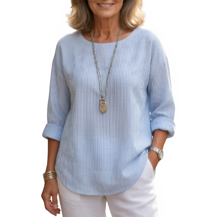Rhea | Classic Striped Blouse