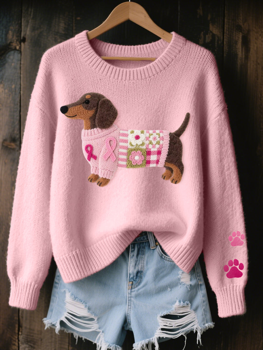 Naomi | Dachshund Knit Sweater