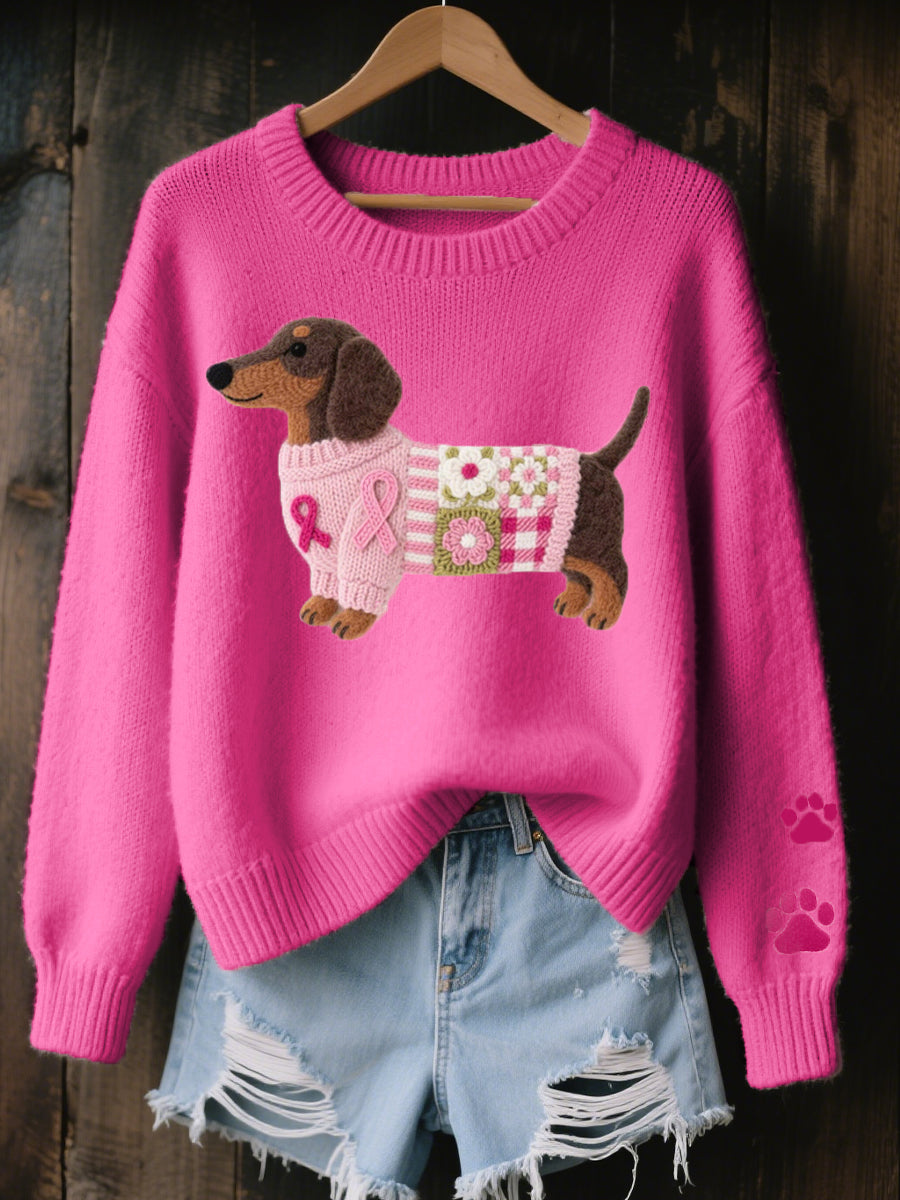 Naomi | Dachshund Knit Sweater