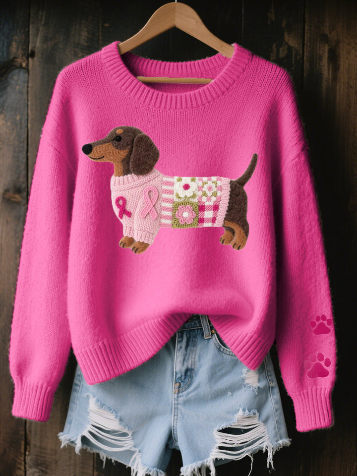 Naomi | Dachshund Knit Sweater