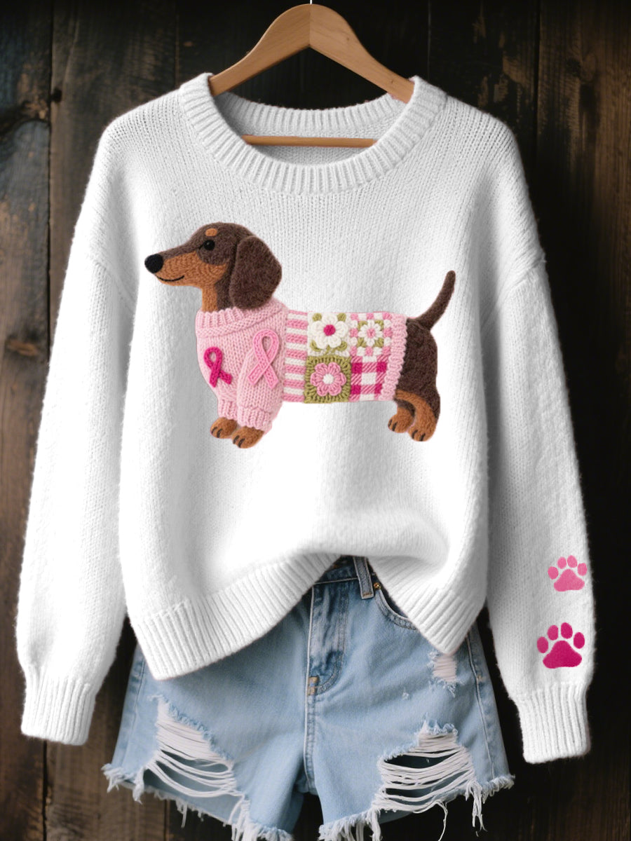Naomi | Dachshund Knit Sweater