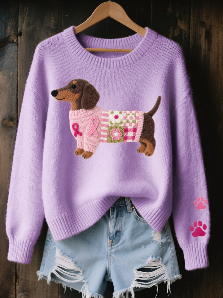 Naomi | Dachshund Knit Sweater