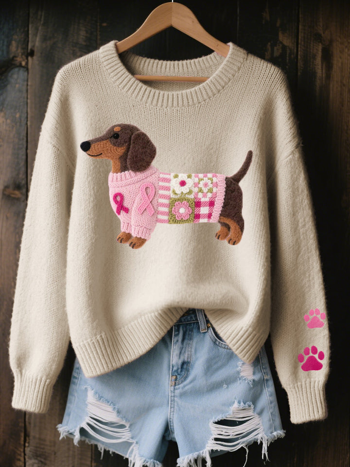 Naomi | Dachshund Knit Sweater